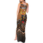 Personalized Giants Football Mascot Tank Maxi Dress Aboriginal Dot Art Style Vibrant Indigenous Pattern Design