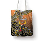 Personalized Giants Football Mascot Tote Bag Aboriginal Dot Art Style Vibrant Indigenous Pattern Design