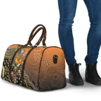 Personalized Giants Football Mascot Travel Bag Aboriginal Dot Art Style Vibrant Indigenous Pattern Design