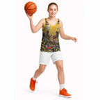 Personalized Hawks Football Mascot Basketball Jersey Aboriginal Dot Art Style Vibrant Indigenous Pattern Design
