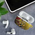 Personalized Richmond Tigers  Football Mascot AirPods Case Aboriginal Dot Art Style Vibrant Indigenous Pattern Design