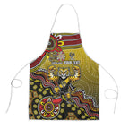 Personalized Richmond Tigers  Football Mascot Apron Aboriginal Dot Art Style Vibrant Indigenous Pattern Design