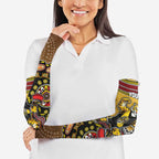 Personalized Richmond Tigers  Football Mascot Arm Sleeves Aboriginal Dot Art Style Vibrant Indigenous Pattern Design