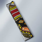 Personalized Richmond Tigers  Football Mascot Auto Sun Shade Aboriginal Dot Art Style Vibrant Indigenous Pattern Design
