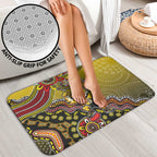 Personalized Richmond Tigers  Football Mascot Bathroom Set Aboriginal Dot Art Style Vibrant Indigenous Pattern Design
