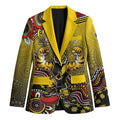 Personalized Richmond Tigers  Football Mascot Blazer Aboriginal Dot Art Style Vibrant Indigenous Pattern Design