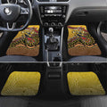 Personalized Richmond Tigers  Football Mascot Car Mats Aboriginal Dot Art Style Vibrant Indigenous Pattern Design