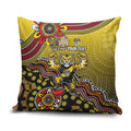 Personalized Richmond Tigers  Football Mascot Pillow Cover Aboriginal Dot Art Style Vibrant Indigenous Pattern Design