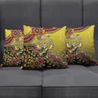 Personalized Richmond Tigers  Football Mascot Pillow Cover Aboriginal Dot Art Style Vibrant Indigenous Pattern Design