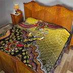Personalized Richmond Tigers  Football Mascot Quilt Aboriginal Dot Art Style Vibrant Indigenous Pattern Design