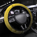 Richmond Tigers  Football Mascot Steering Wheel Cover Aboriginal Dot Art Style Vibrant Indigenous Pattern Design