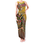 Personalized Richmond Tigers  Football Mascot Tank Maxi Dress Aboriginal Dot Art Style Vibrant Indigenous Pattern Design