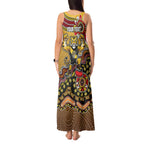 Personalized Richmond Tigers  Football Mascot Tank Maxi Dress Aboriginal Dot Art Style Vibrant Indigenous Pattern Design