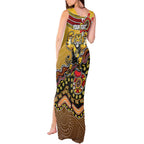 Personalized Richmond Tigers  Football Mascot Tank Maxi Dress Aboriginal Dot Art Style Vibrant Indigenous Pattern Design