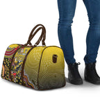 Personalized Richmond Tigers  Football Mascot Travel Bag Aboriginal Dot Art Style Vibrant Indigenous Pattern Design
