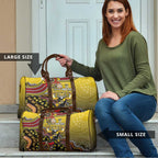 Personalized Richmond Tigers  Football Mascot Travel Bag Aboriginal Dot Art Style Vibrant Indigenous Pattern Design