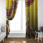 Personalized Richmond Tigers  Football Mascot Window Curtain Aboriginal Dot Art Style Vibrant Indigenous Pattern Design