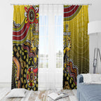 Personalized Richmond Tigers  Football Mascot Window Curtain Aboriginal Dot Art Style Vibrant Indigenous Pattern Design