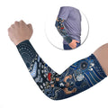 Personalized Carlton Blues Football Mascot Arm Sleeves Aboriginal Dot Art Style Vibrant Indigenous Pattern Design