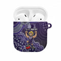 Personalized Freo Football Mascot AirPods Case Aboriginal Dot Art Style Vibrant Indigenous Pattern Design