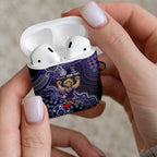 Personalized Freo Football Mascot AirPods Case Aboriginal Dot Art Style Vibrant Indigenous Pattern Design