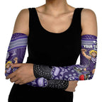 Personalized Freo Football Mascot Arm Sleeves Aboriginal Dot Art Style Vibrant Indigenous Pattern Design