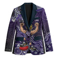 Personalized Freo Football Mascot Blazer Aboriginal Dot Art Style Vibrant Indigenous Pattern Design