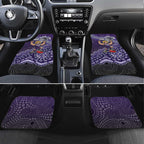 Personalized Freo Football Mascot Car Mats Aboriginal Dot Art Style Vibrant Indigenous Pattern Design