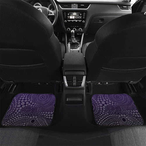 Personalized Freo Football Mascot Car Mats Aboriginal Dot Art Style Vibrant Indigenous Pattern Design