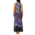 Personalized Freo Football Mascot Family Matching Tank Maxi Dress and Hawaiian Shirt Aboriginal Dot Art Style Vibrant Indigenous Pattern Design
