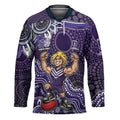 Personalized Freo Football Mascot Hockey Jersey Aboriginal Dot Art Style Vibrant Indigenous Pattern Design