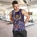 Personalized Freo Football Mascot Men Tank Top Aboriginal Dot Art Style Vibrant Indigenous Pattern Design