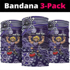 Personalized Freo Football Mascot Neck Gaiter Aboriginal Dot Art Style Vibrant Indigenous Pattern Design