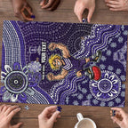Personalized Freo Football Mascot Puzzle Aboriginal Dot Art Style Vibrant Indigenous Pattern Design