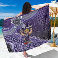 Personalized Freo Football Mascot Sarong Aboriginal Dot Art Style Vibrant Indigenous Pattern Design