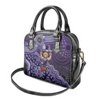 Personalized Freo Football Mascot Shoulder Handbag Aboriginal Dot Art Style Vibrant Indigenous Pattern Design