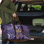 Personalized Freo Football Mascot Travel Bag Aboriginal Dot Art Style Vibrant Indigenous Pattern Design