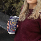 Personalized Freo Football Mascot Tumbler Cup Aboriginal Dot Art Style Vibrant Indigenous Pattern Design