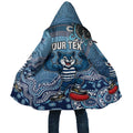 Personalized Geelong Cats Football Mascot Cloak Aboriginal Dot Art Style Vibrant Indigenous Pattern Design