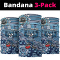 Personalized Geelong Cats Football Mascot Neck Gaiter Aboriginal Dot Art Style Vibrant Indigenous Pattern Design