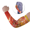Personalized Suns Football Mascot Arm Sleeves Aboriginal Dot Art Style Vibrant Indigenous Pattern Design