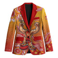 Personalized Suns Football Mascot Blazer Aboriginal Dot Art Style Vibrant Indigenous Pattern Design