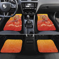 Personalized Suns Football Mascot Car Mats Aboriginal Dot Art Style Vibrant Indigenous Pattern Design