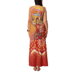 Personalized Suns Football Mascot Family Matching Tank Maxi Dress and Hawaiian Shirt Aboriginal Dot Art Style Vibrant Indigenous Pattern Design