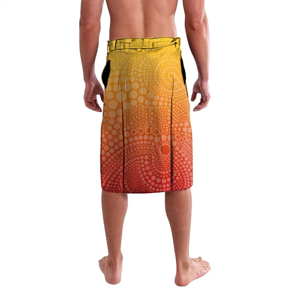 Personalized Suns Football Mascot Lavalava Aboriginal Dot Art Style Vibrant Indigenous Pattern Design
