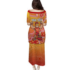 Personalized Suns Football Mascot Puletasi Aboriginal Dot Art Style Vibrant Indigenous Pattern Design