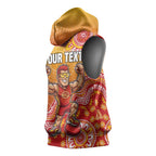 Personalized Suns Football Mascot Sleeveless Hoodie Aboriginal Dot Art Style Vibrant Indigenous Pattern Design