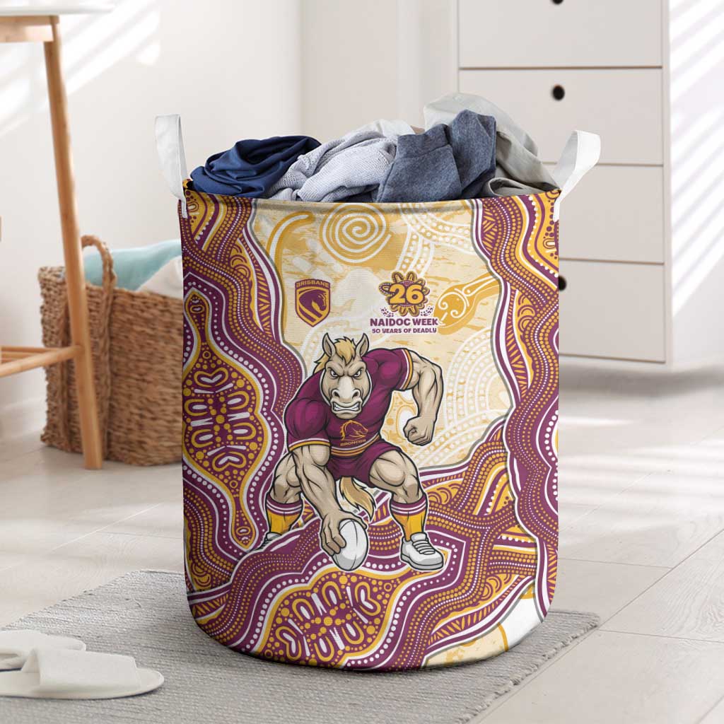 Brisbane Broncos NAIDOC Week 2026 Laundry Basket First Nations of Australia Aboriginal Mascot Rugby