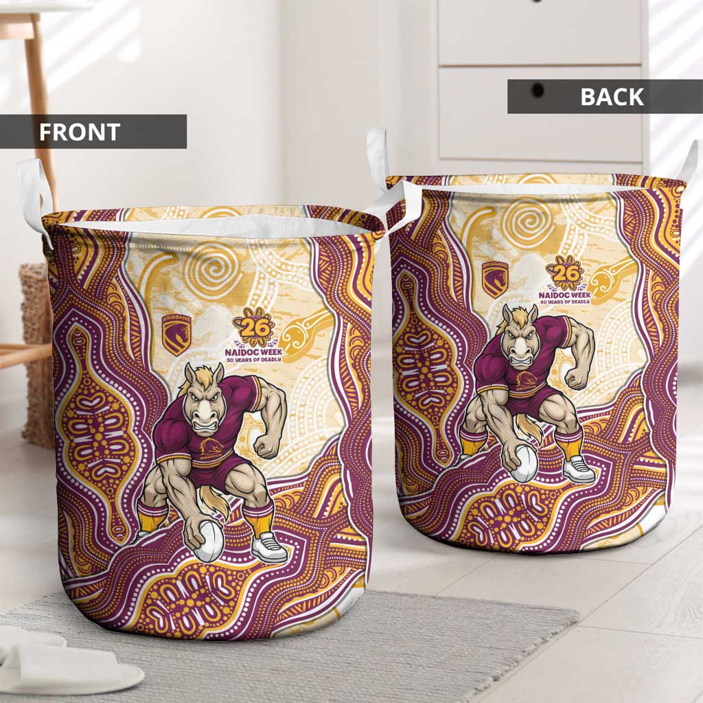 Brisbane Broncos NAIDOC Week 2026 Laundry Basket First Nations of Australia Aboriginal Mascot Rugby