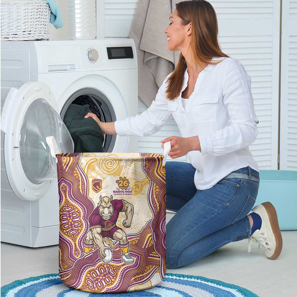 Brisbane Broncos NAIDOC Week 2026 Laundry Basket First Nations of Australia Aboriginal Mascot Rugby